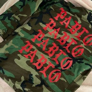 The life of Pablo camo army jacket